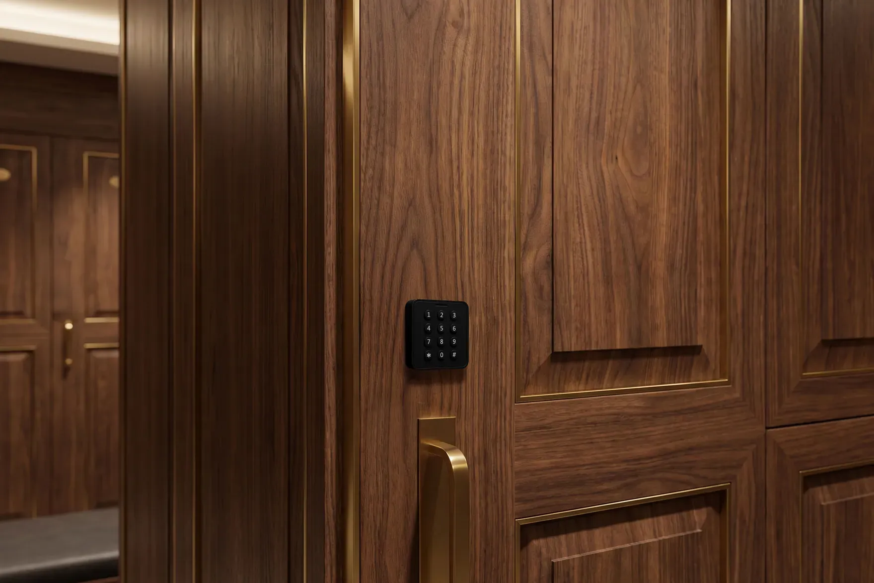 Timber lockers fitted with VG SmartLock keypads