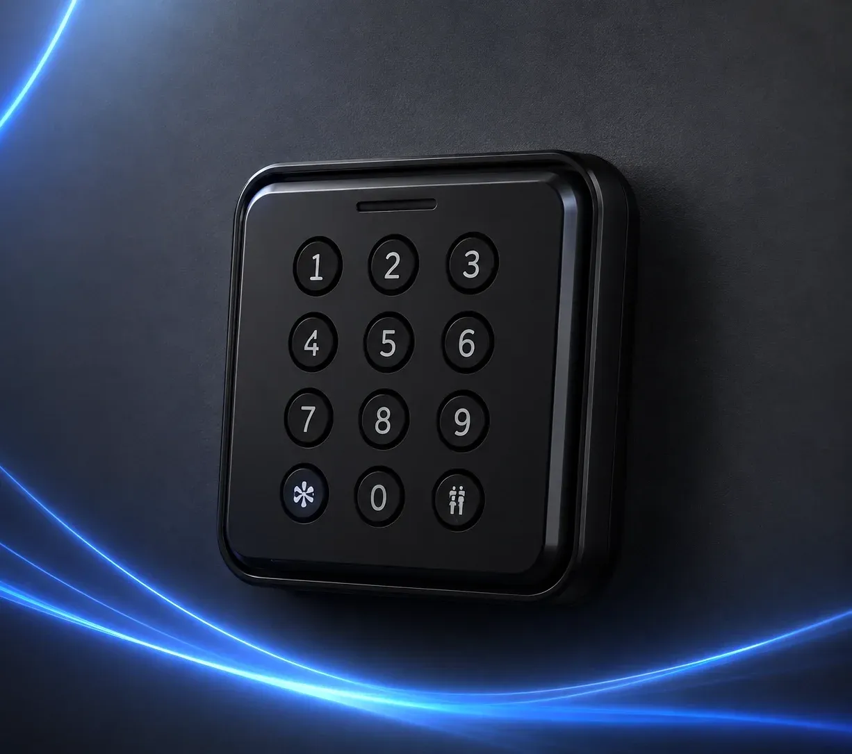 The VG SmartLock Classic keypad unit on a dark ground