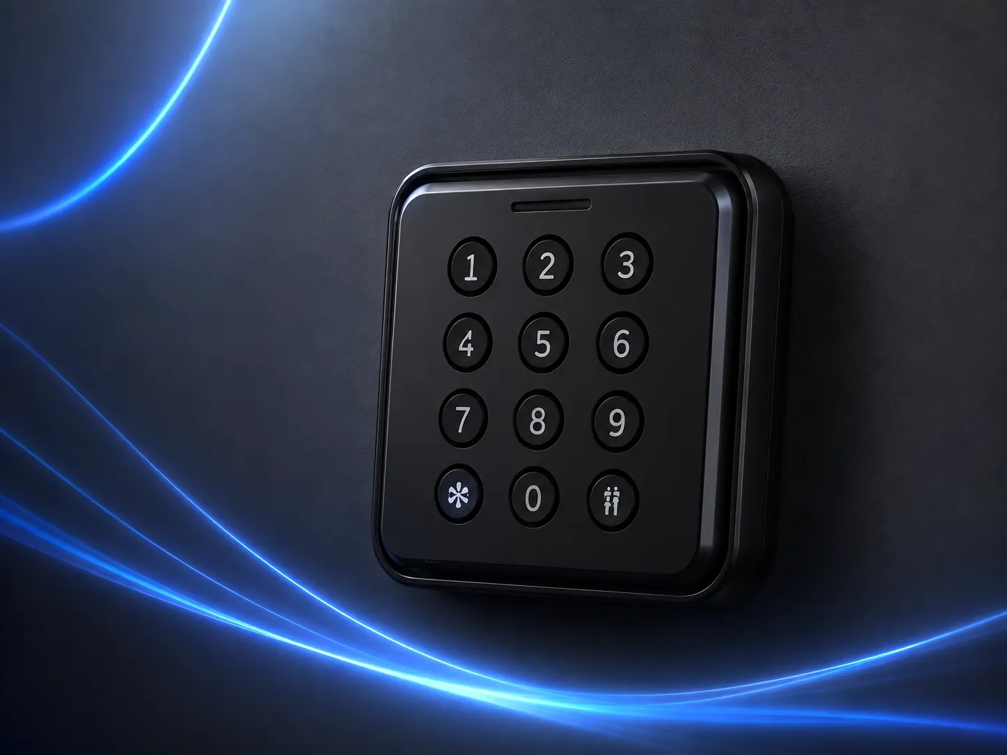 The VG SmartLock Classic keypad unit on a dark ground